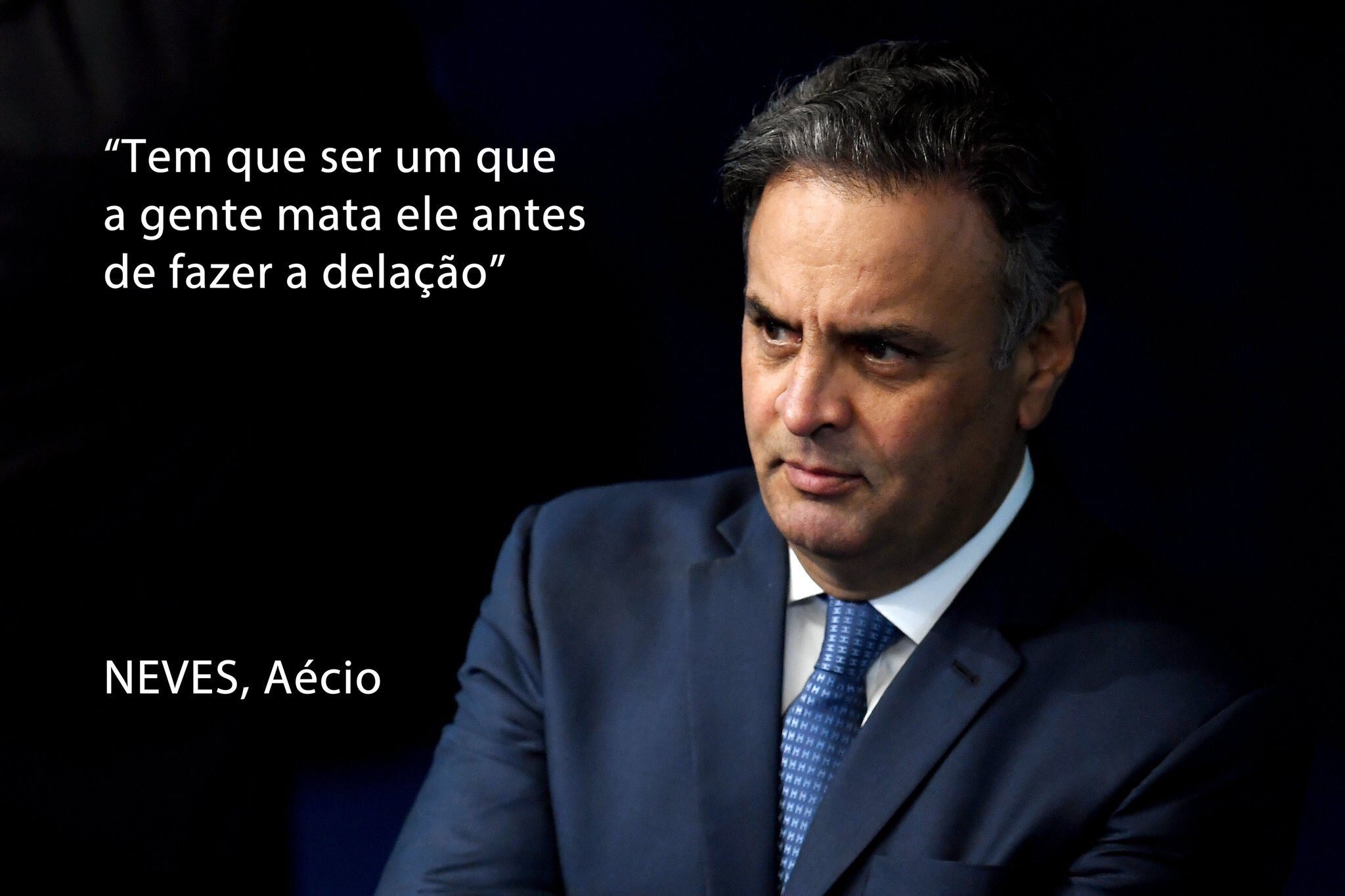 Em maio de 2017, durante os desdobramentos da Operação Lava Jato (especificamente na Operação Patmos), veio a público uma gravação feita secretamente pelo empresário Joesley Batista, um dos donos da JBS.
Na conversa, o então senador Aécio Neves (PSDB-MG) pediu a Joesley o montante de R$ 2 milhões. Aécio justificou que o dinheiro seria utilizado para cobrir despesas com seus advogados de defesa nas investigações que enfrentava.
Quando Joesley Batista perguntou quem seria a pessoa encarregada de buscar as malas com o dinheiro, Aécio sugeriu que fosse seu próprio primo, Frederico Pacheco de Medeiros, popularmente conhecido como "Fred".
Para garantir ao empresário que seu primo era de extrema confiança e que o esquema não vazaria, Aécio proferiu a frase que chocou a opinião pública: "Tem que ser um que a gente mata ele antes de fazer delação. Vai ser o Fred com um cara seu. Vamos combinar o Fred com um cara seu porque ele sai de lá e vai no cara."